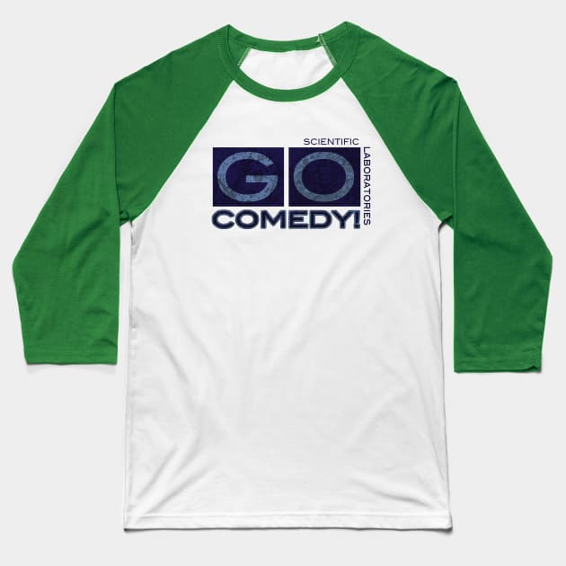 Go Comedy Scientific Laboratories Baseball T-Shirt by gocomedyimprov